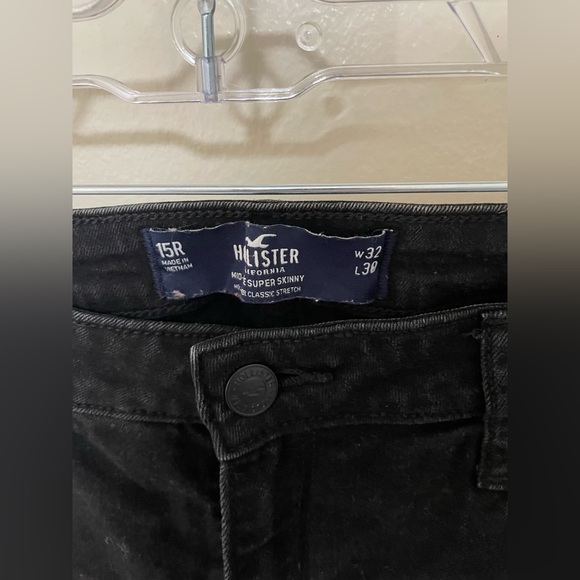✨Women’s Black Hollister Jeans Size 15R - Picture 5 of 8
